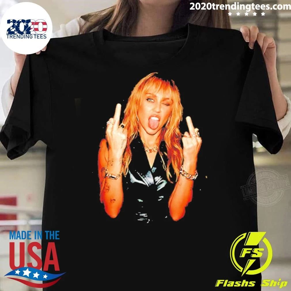 Miley N1 Middle Finger 2026 Graphic Shirt