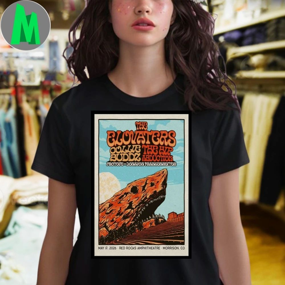 The Elovaters May 17 2026 Red Rocks Amphitheatre Morrison Poster Shirt