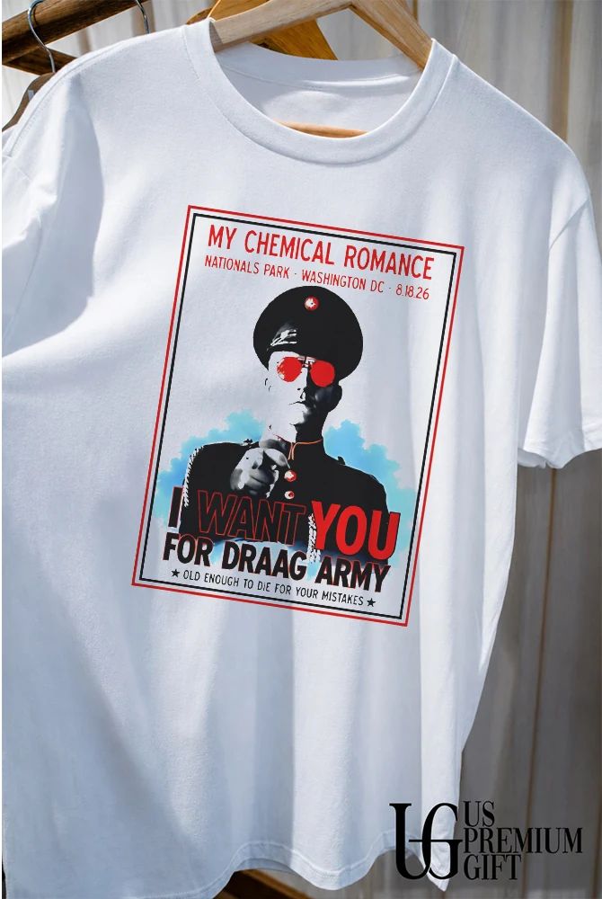 My Chemical Romance I Want You for Draag Army Old Enough to Die for Your Mistakes DC 2026 shirt