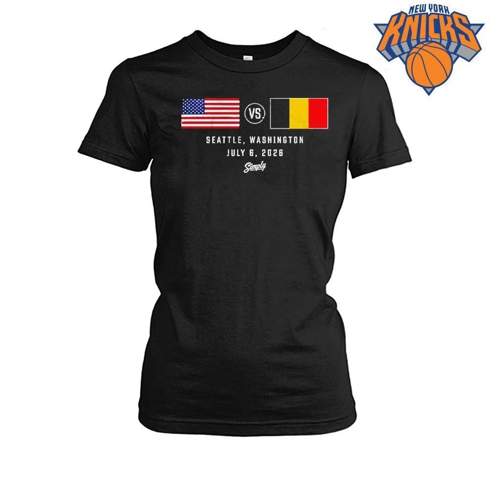 USA vs Belgium Seattle Washington July 6 2026 Match Shirt