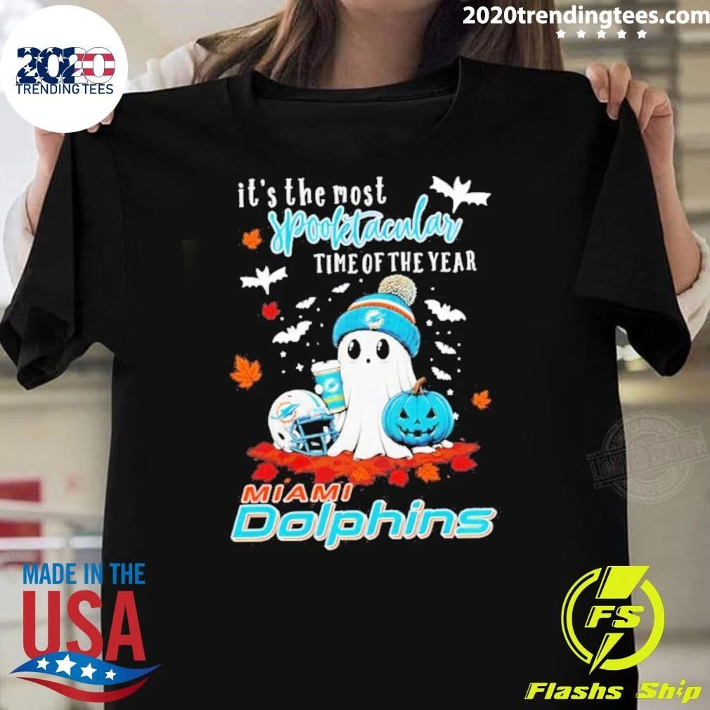 Ghost Halloween 2026 Miami Dolphins It’s The Most Spooktacular Time Of The Year Shirt
