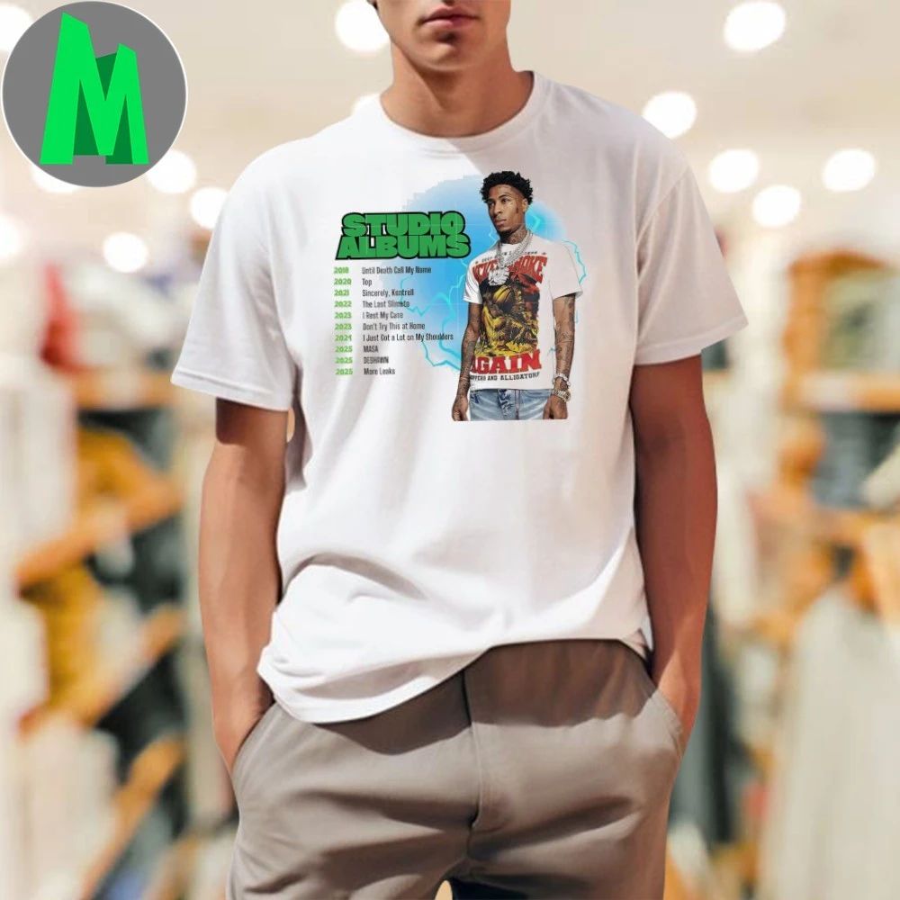 Studio albums NBA YoungBoy 2025 Shirt
