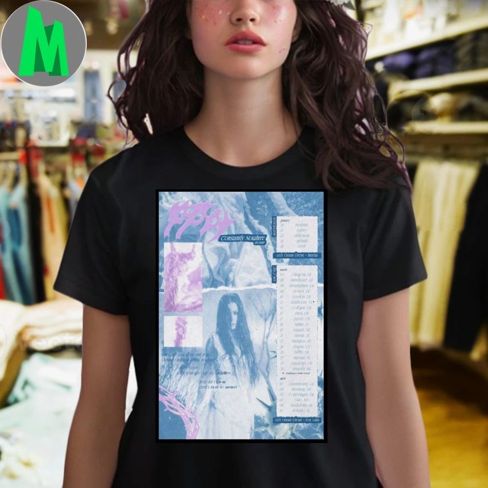 Poppy Constantly Nowhere AUS, EU, UK Tour 2026 Poster Shirt