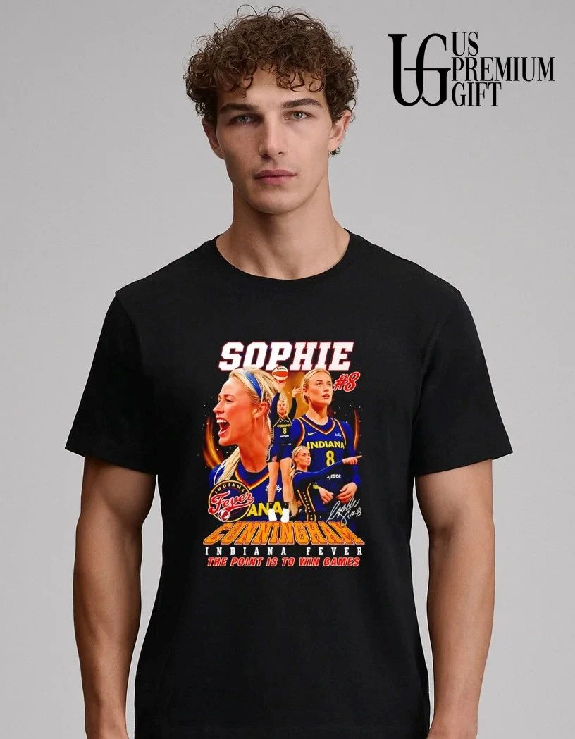 Sophie Cunningham No 8 Indiana Fever WNBA Basketball the point is to win games 2026 shirt