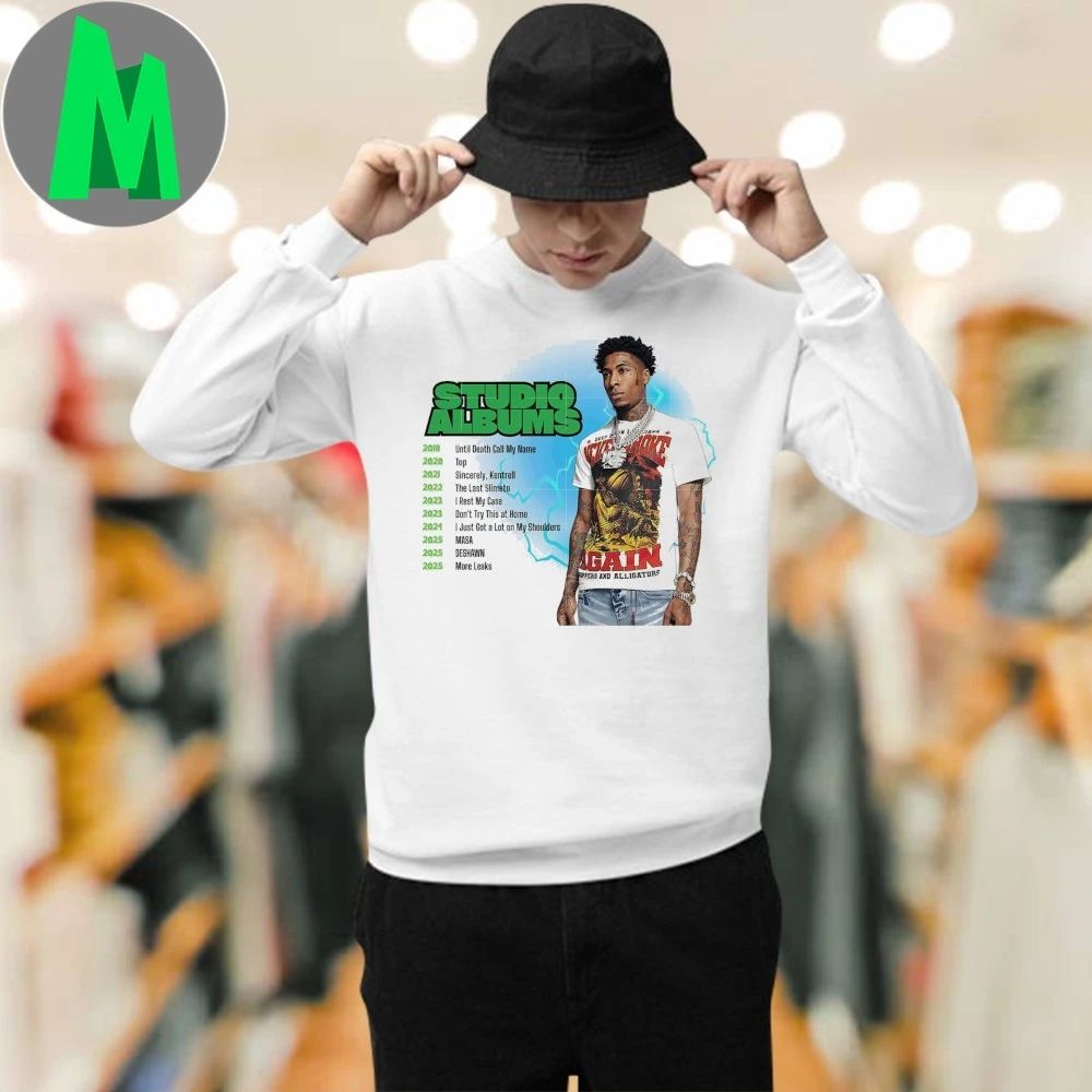 Studio albums NBA YoungBoy 2025 Shirt