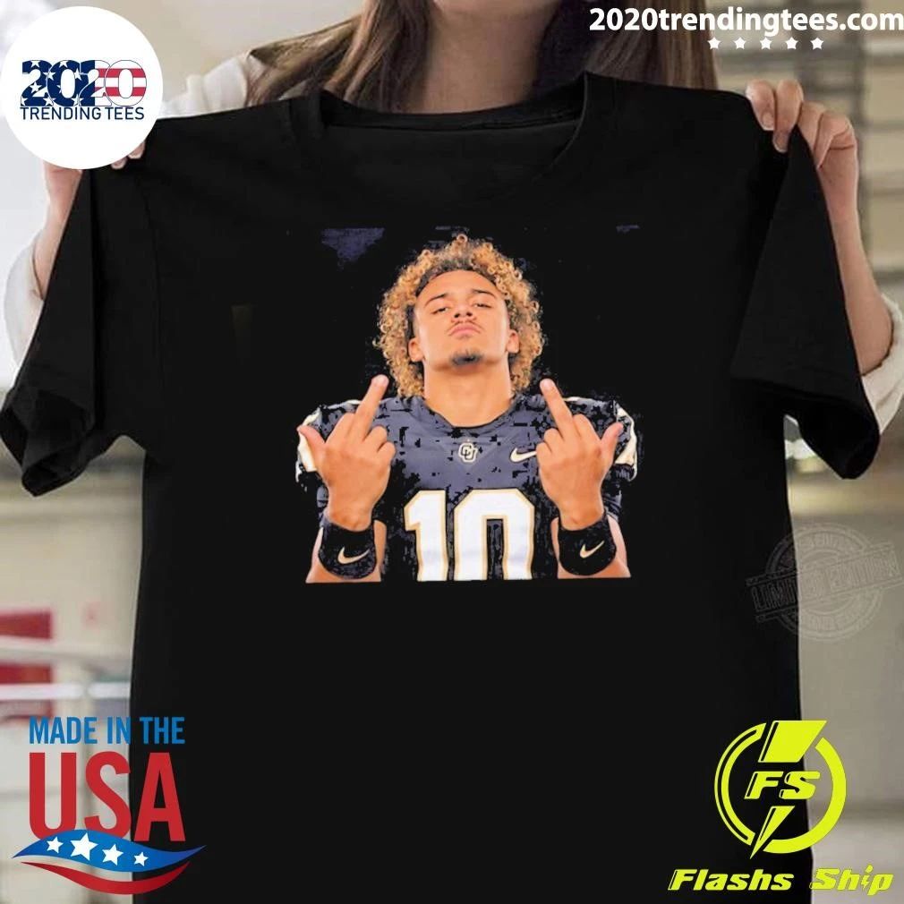 Julian Lewis Colorado Buffaloes Double Middle Finger Shirt