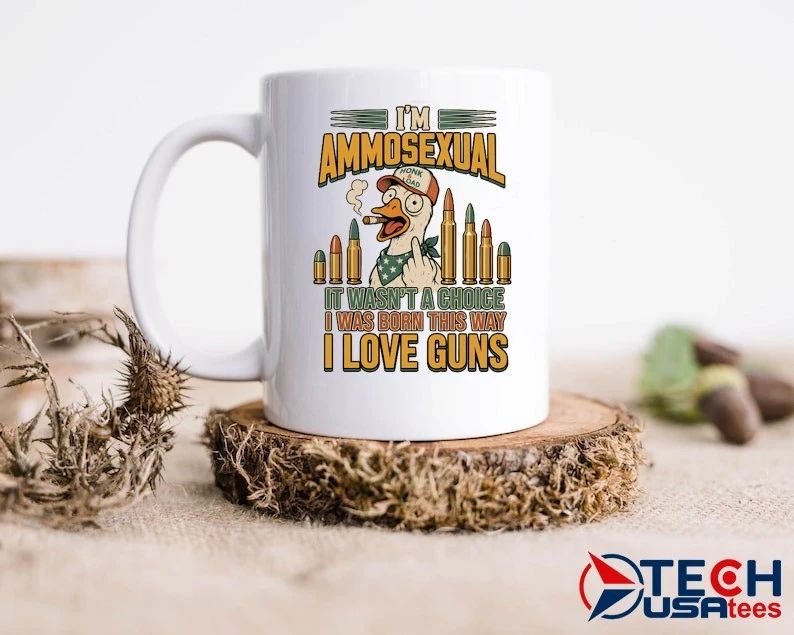 Duck smoking I’m ammosexual it wasn’t a choice I was born this way I love guns shirt