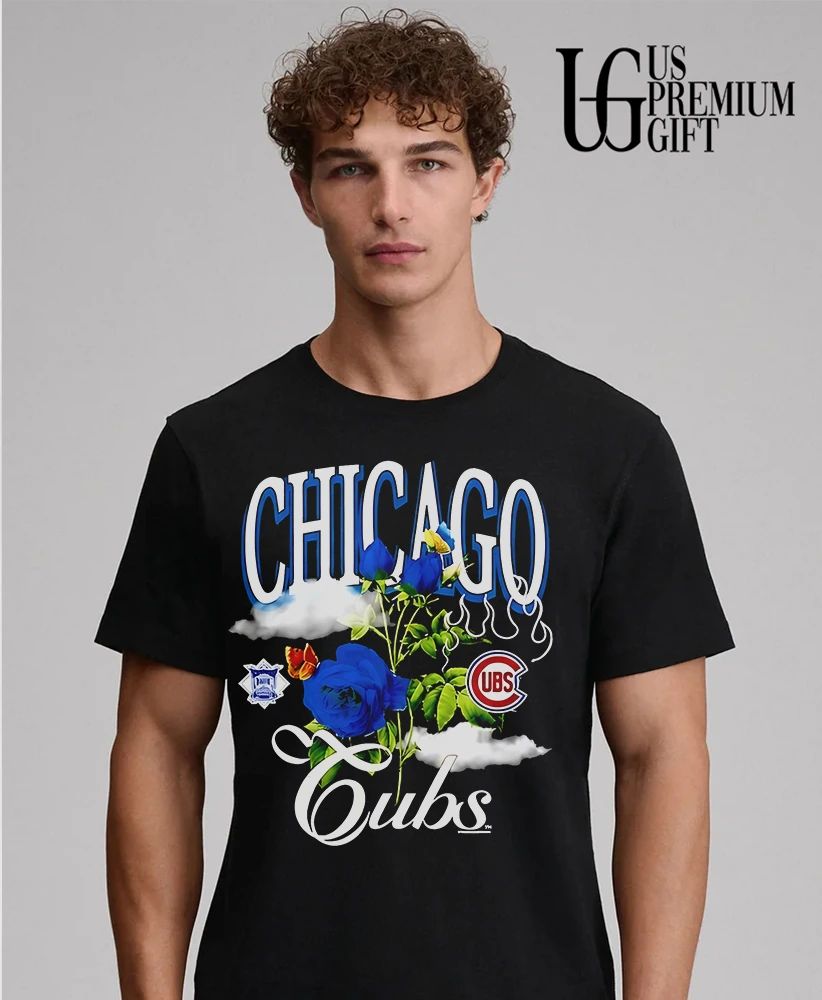 Chicago Cubs National League Floral Rose shirt