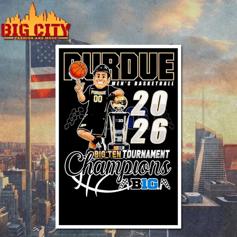 Purdue Men’s basketball 2026 big ten tournament champions T-shirt