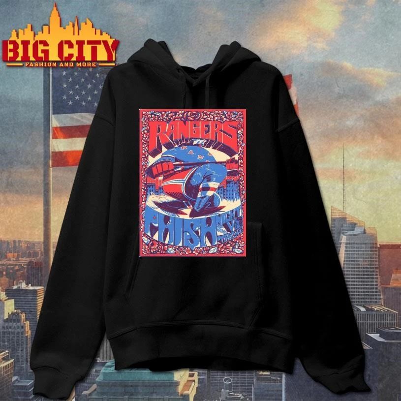 Phish X New York Rangers Vs Chicago Blackhawks Match Show At Madison Square Garden In New York On March 27 2026 Poster Shirt