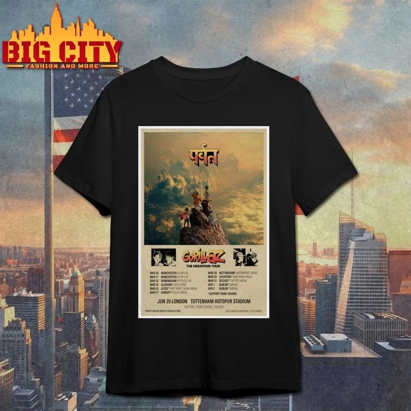 Gorillaz Tour March 2026 Poster T-shirt