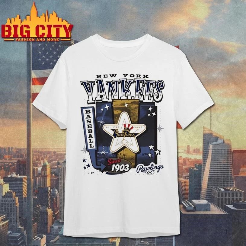 New York Yankees Cooperstown Rawlings 47 Graphic Shirt