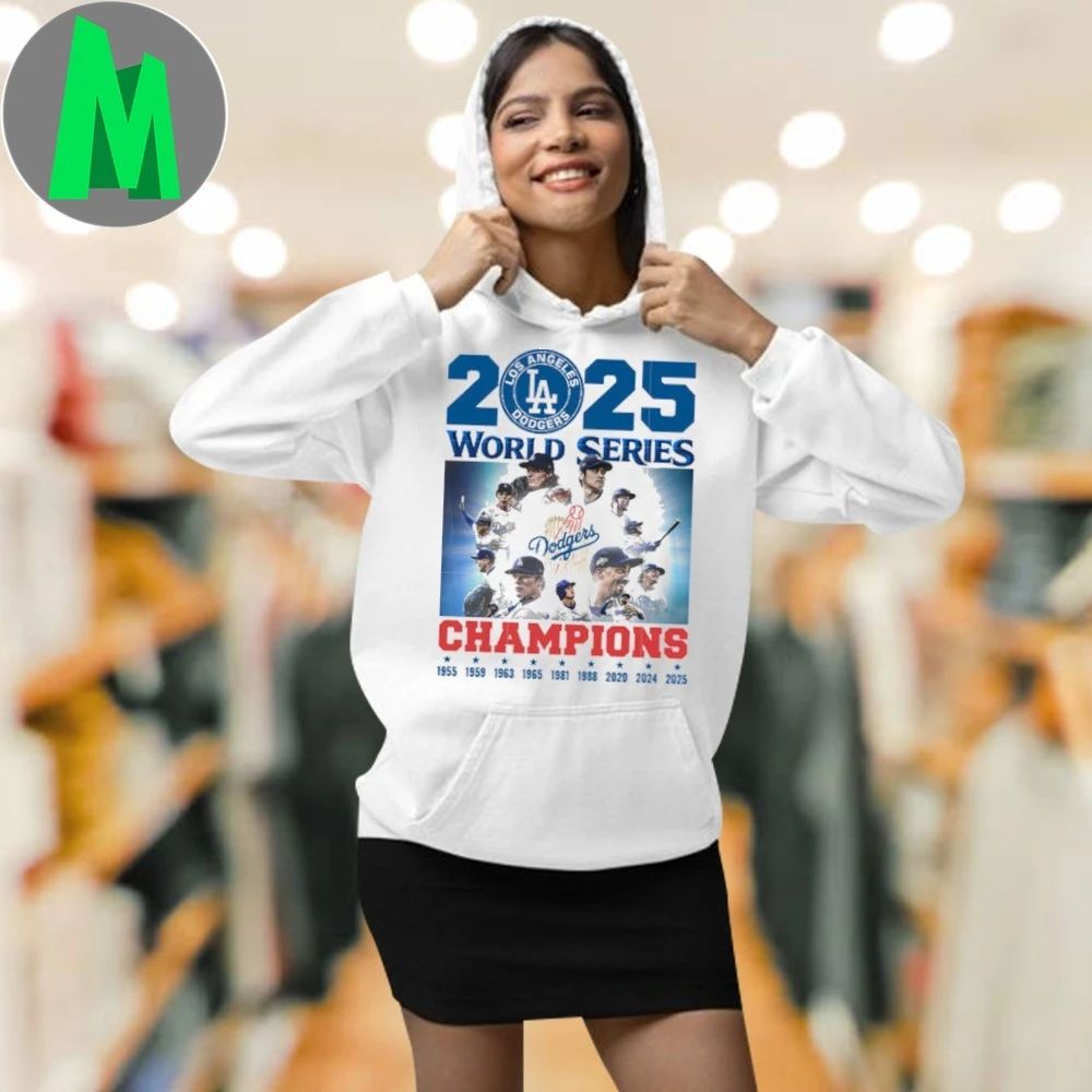 Dodgers logo world champions world champion T-Shirt