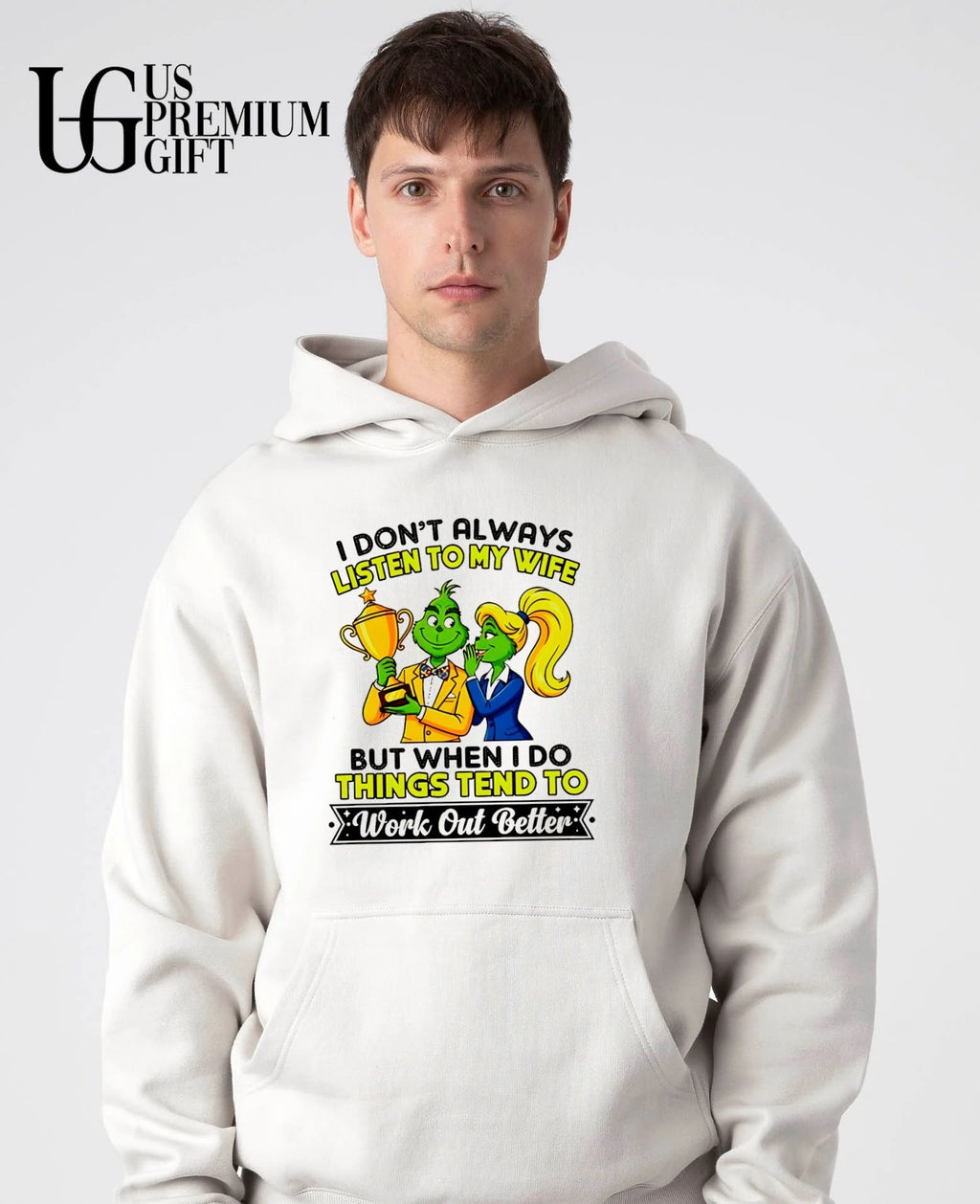 Grinch couple trophy I don’t always listen to my wife but when I do shirt
