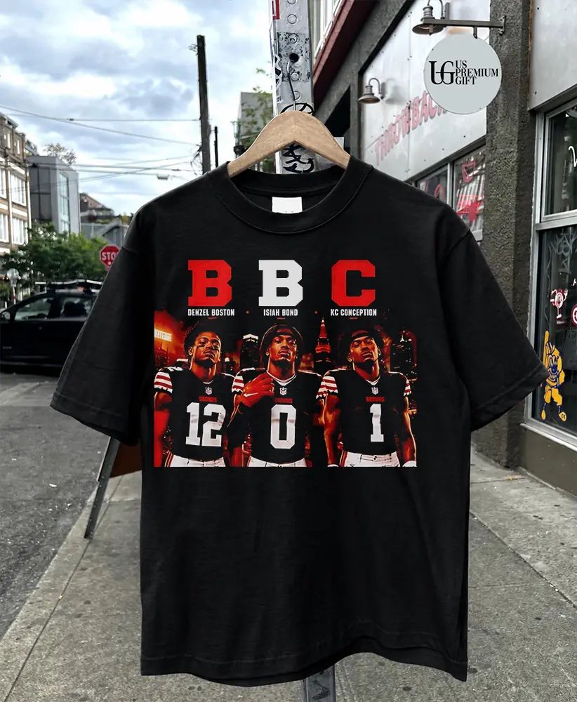 Denzel Boston Isiah Bond and KC Conception Cleveland Browns BBC shirt
