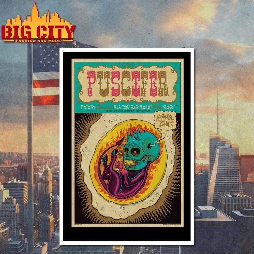 PUSCIFER 3.20.2026 Concert Las Vegas Poster T-shirt