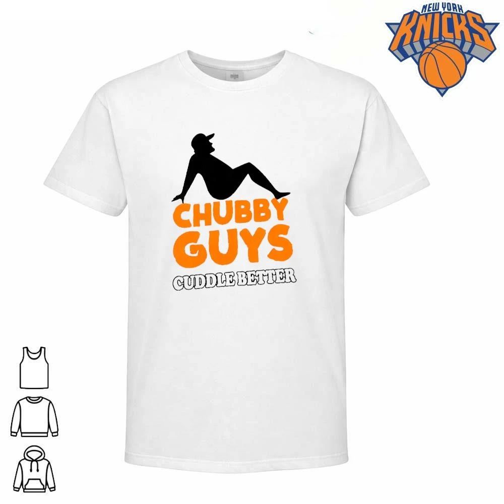 Chubby Guys Cuddle Better Funny Silhouette T Shirt