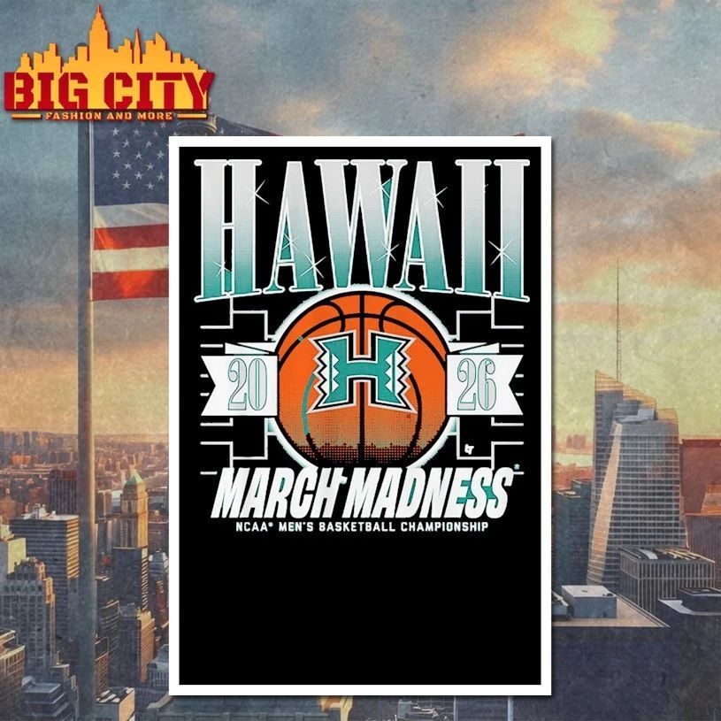 March Madness Hawaii Rainbow Warriors 2026 NCAA men’s basketball championship T-shirt