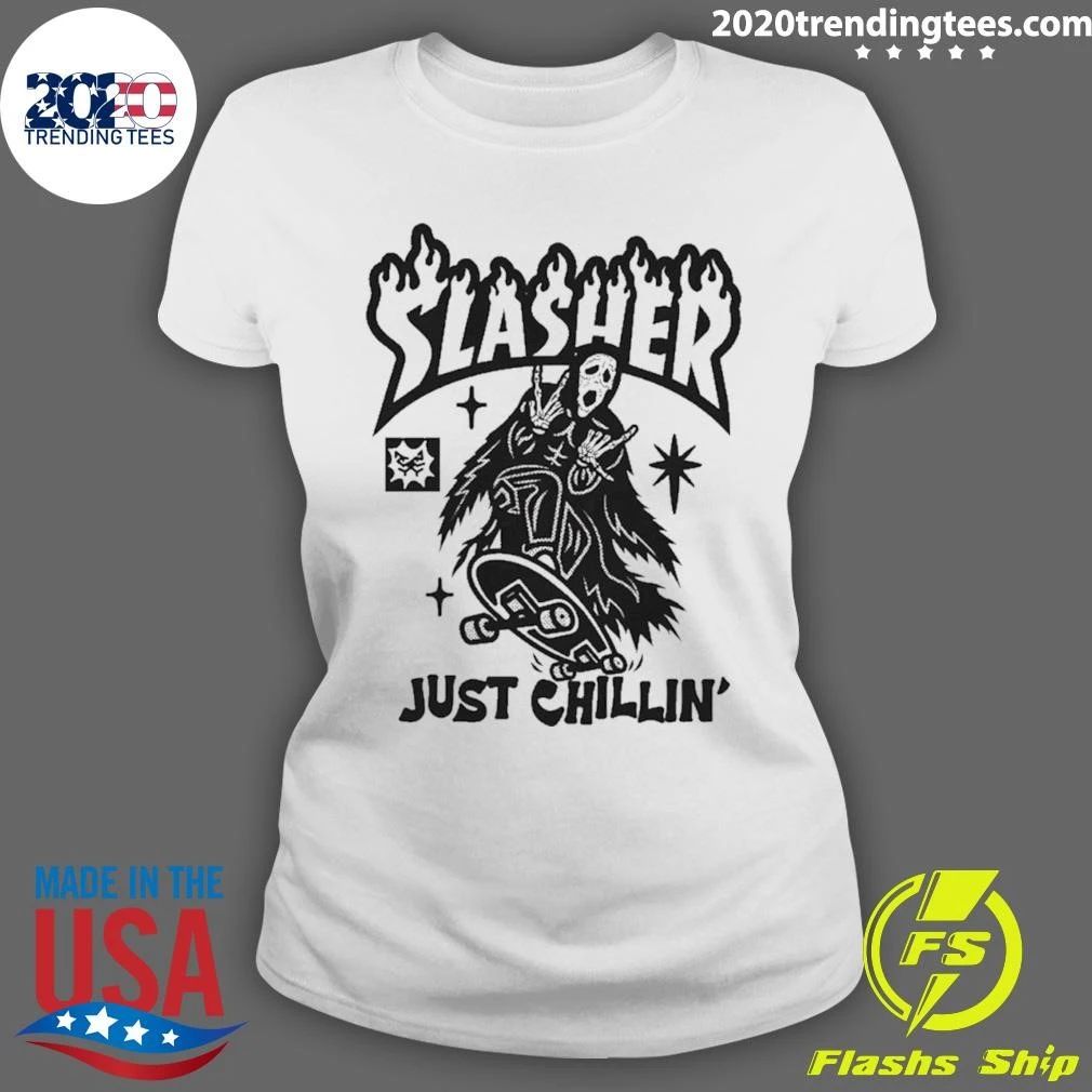 Slasher Just Chillin’ Ghostface Scream Shirt