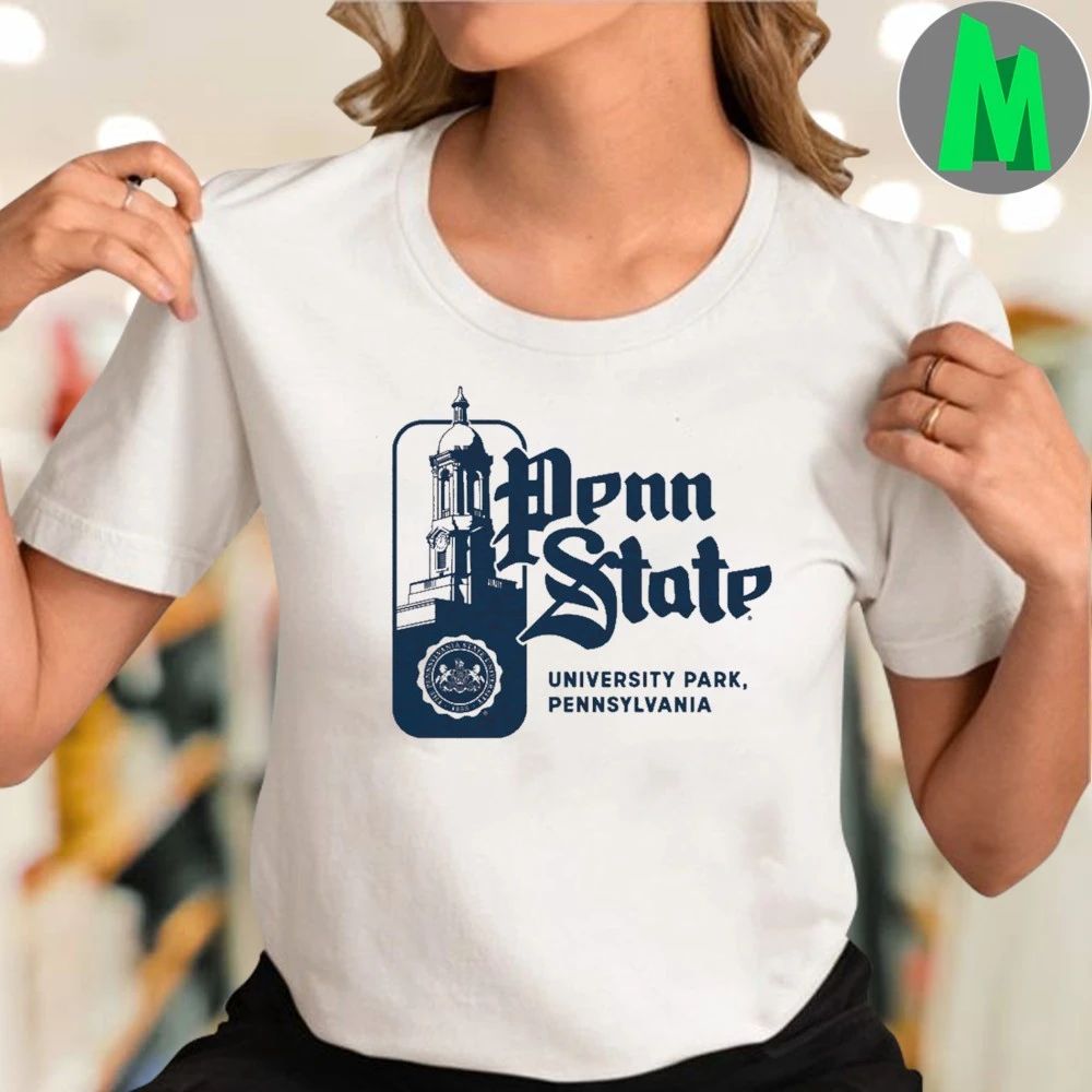 Penn State University Park Pennsylvania Old Main and Script Shirt