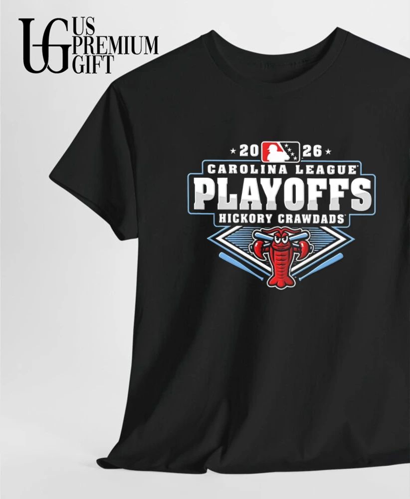 Hickory Crawdads Carolina League Baseball Playoffs 2026 shirt