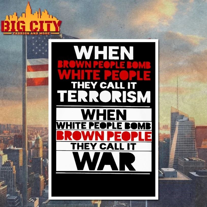 When brown people bomb white people T-shirt