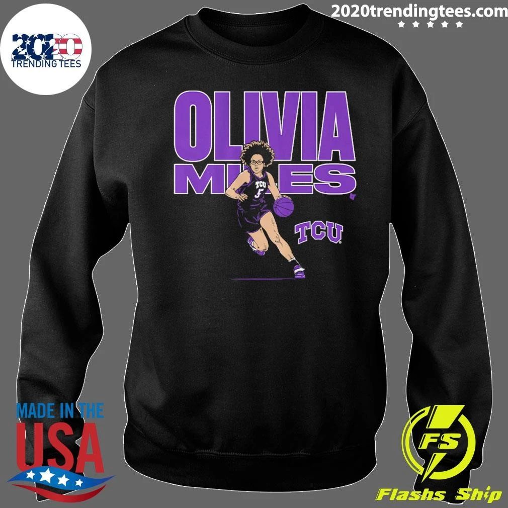 TCU Basketball Olivia Miles Name Pose Shirt