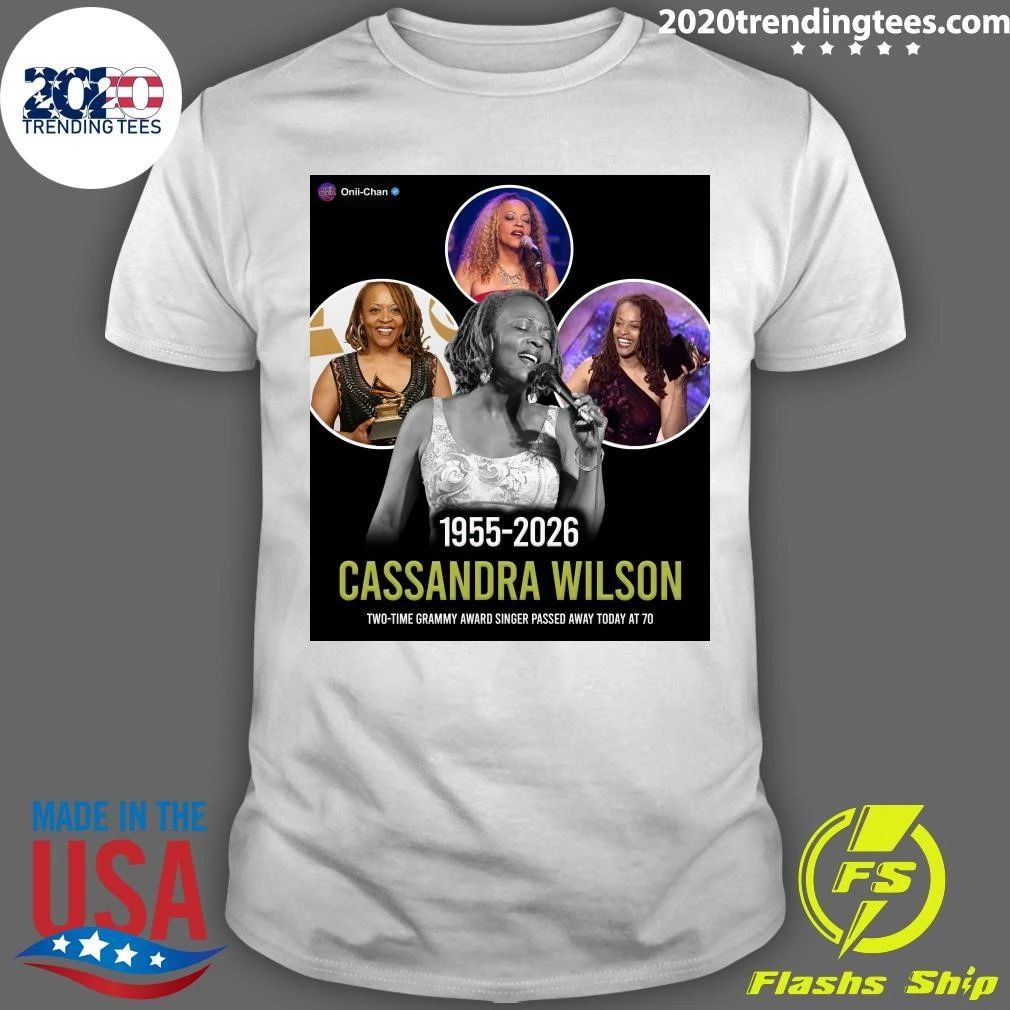 Cassandra Wilson 1955-2026 Two-Time Grammy Award Singer Passed Away Today At 70 Shirt