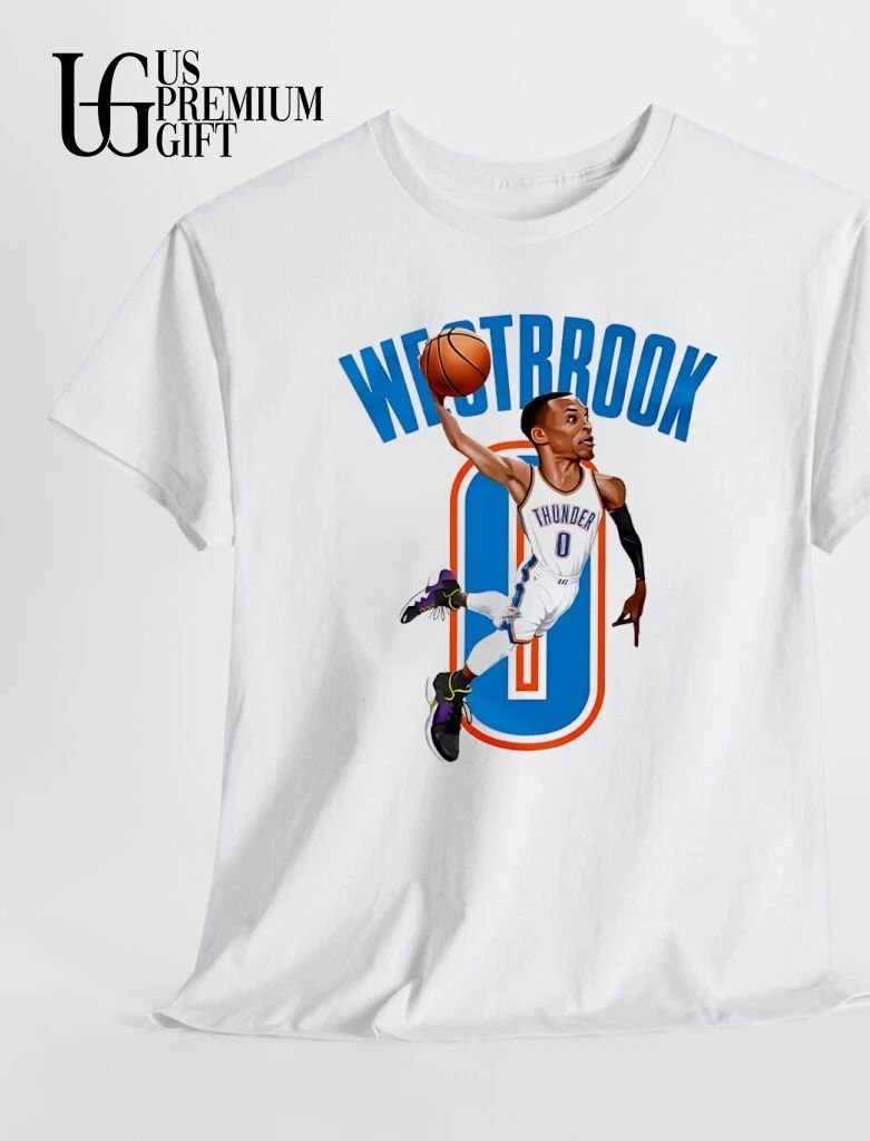 Russell Westbrook No Oklahoma City Thunder NBA 2026 caricature shirt