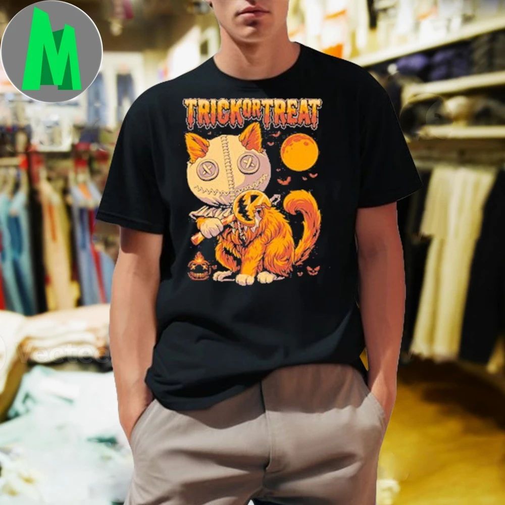 Trick Or Treat Halloween Cat Parody Shirt
