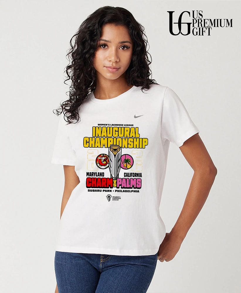 Maryland Charm and California Palms Women’s Lacrosse League Inaugural Championship 2026 trophy shirt