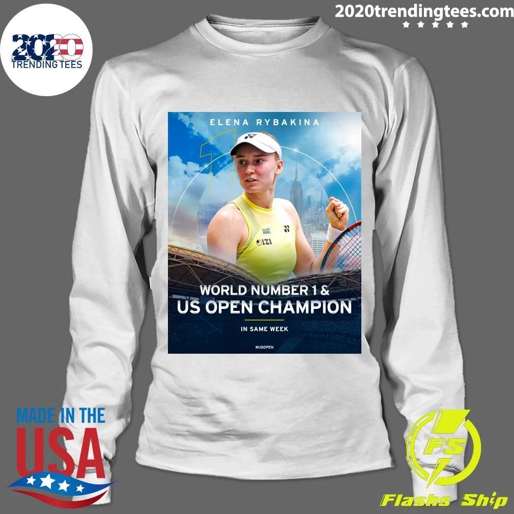 Elena Rybakina World Number 1 & US Open Champion US Open 2026 Shirt