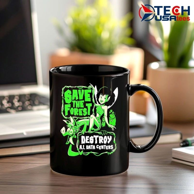 Save the forest destroy AI data centers shirt