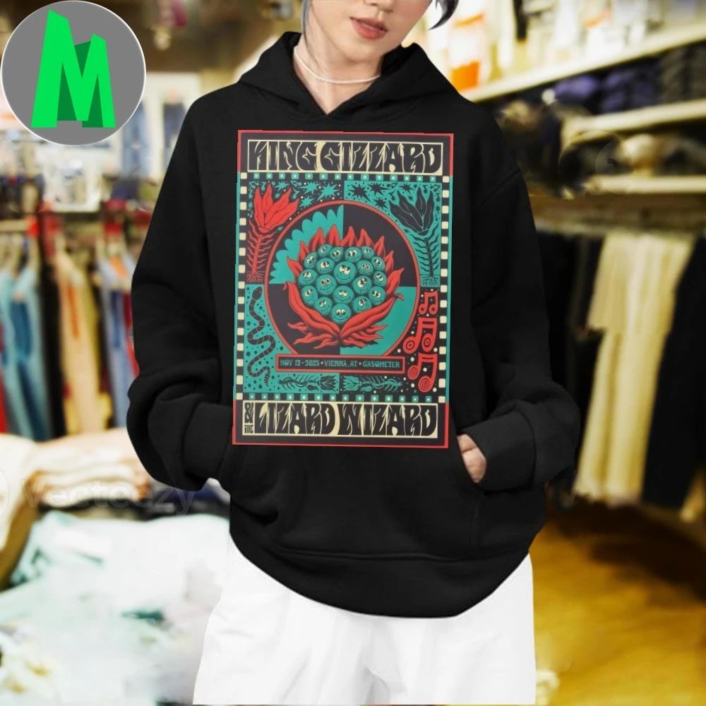 King Gizzard And The Lizard Wizard 11 12 2025 Vienna Austria Poster Shirt