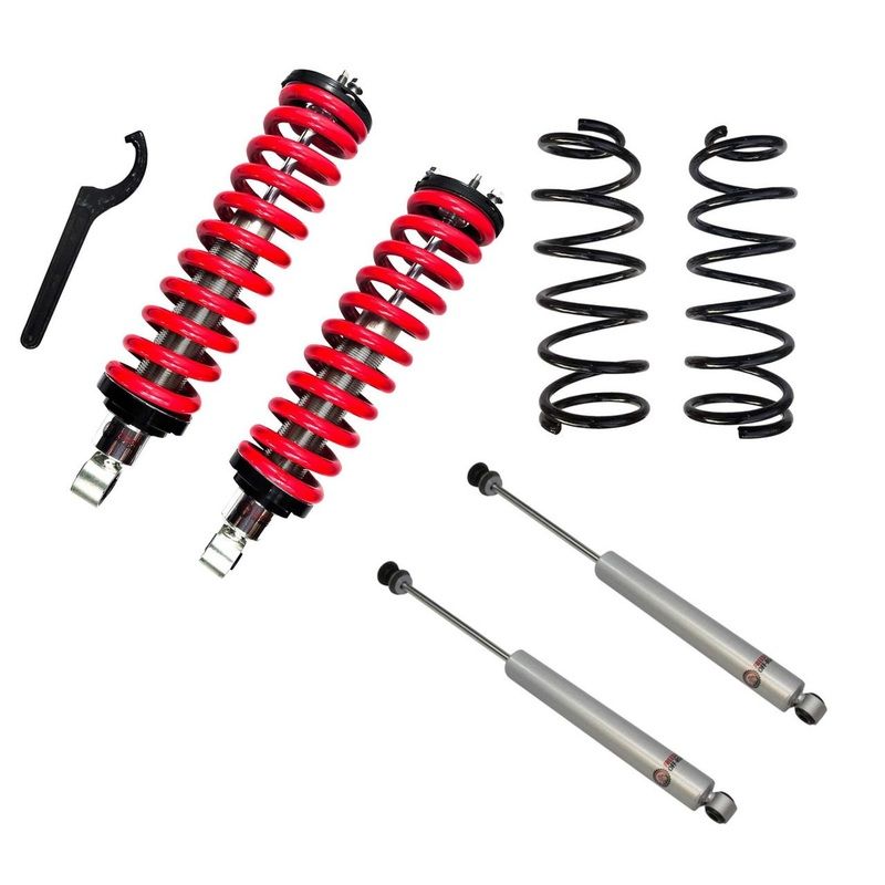 Freedom Offroad Lift Kit for Toyota 4Runner 3rd Gen (96-02) 1-4″ Front Adjustable Coilover / 2″ Rear Lift Springs & Rear Shocks