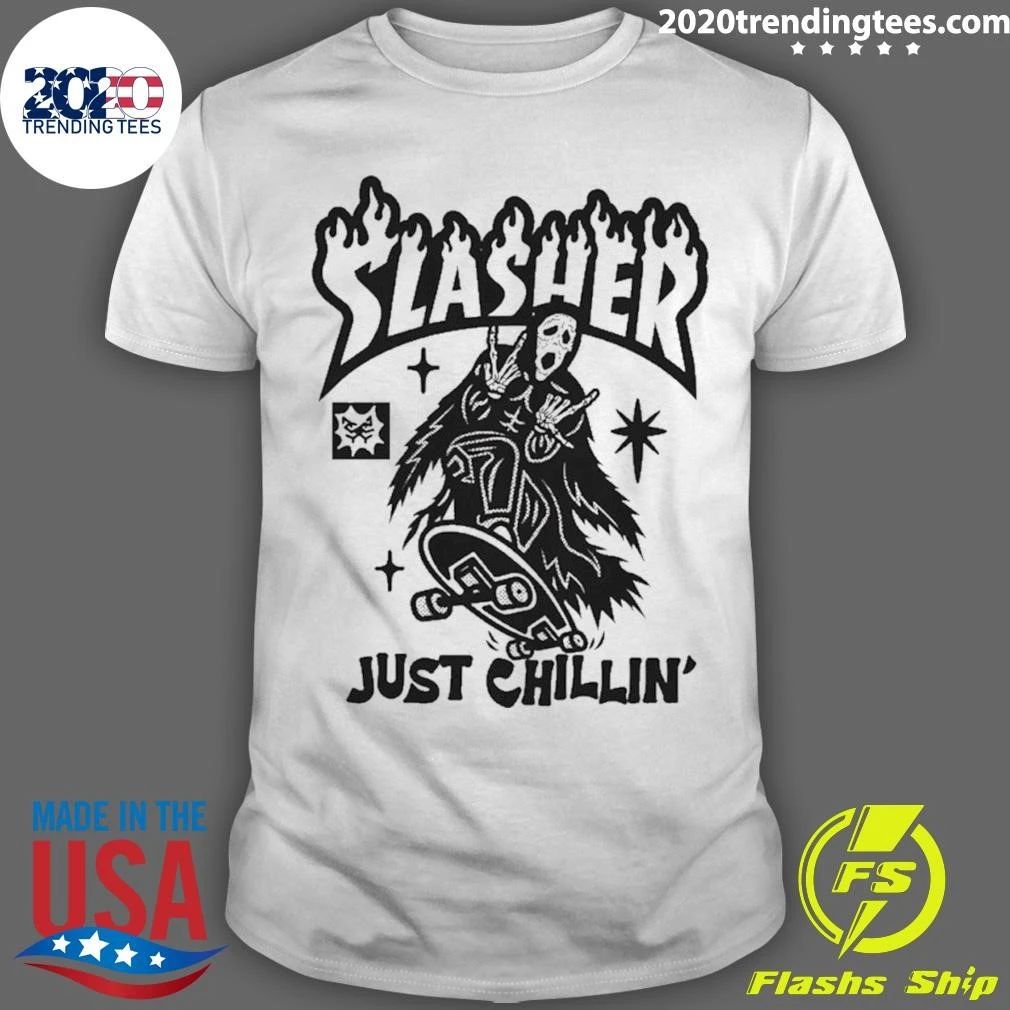 Slasher Just Chillin’ Ghostface Scream Shirt