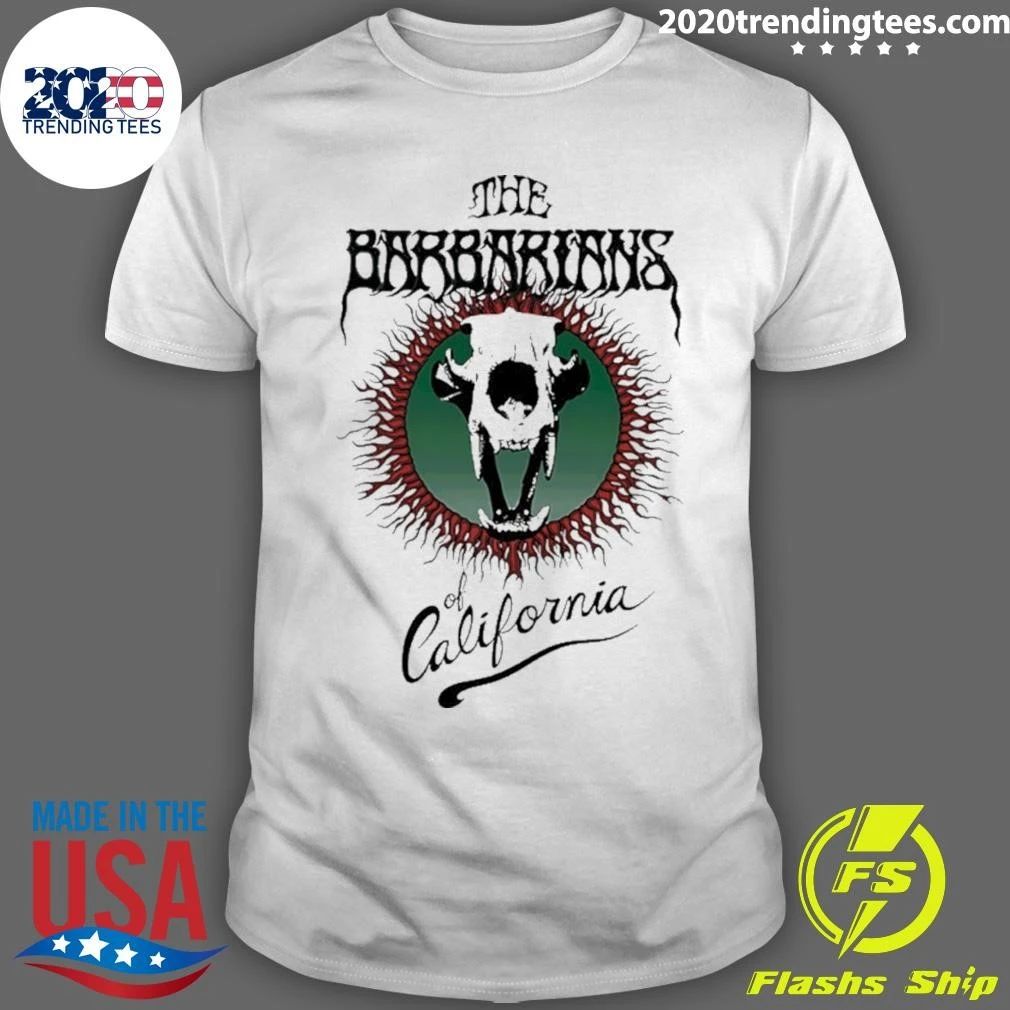 The Barbarians Of California Bear Skull Shirt