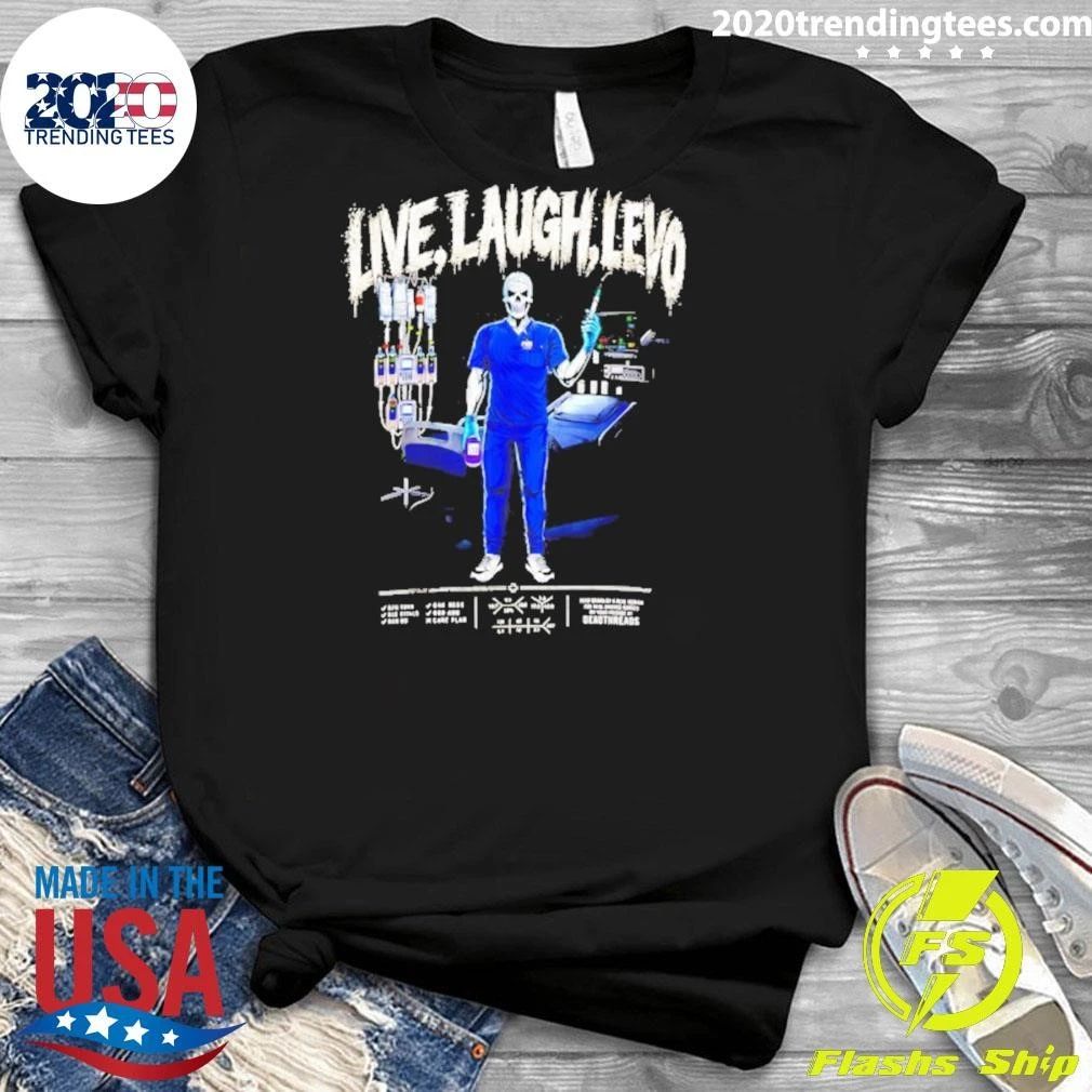 Live Laugh Love Skeleton Nurse Nursing Shirt