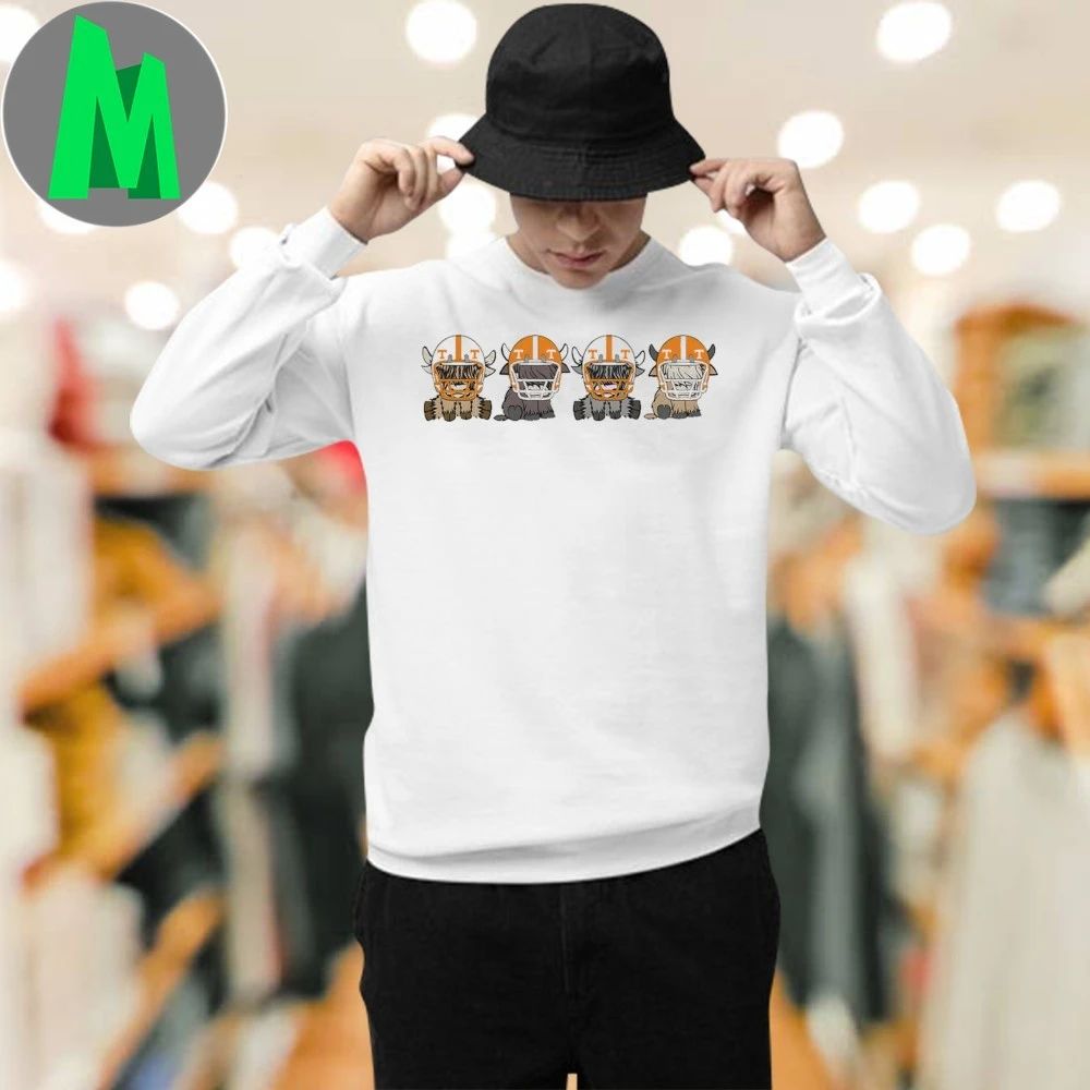 Tennessee Volunteers Football Highland Cow Shirt