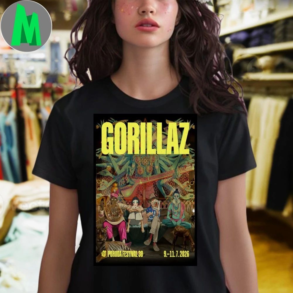 Gorillaz Trenčín Slovakia July 9-11 2026 Poster Shirt