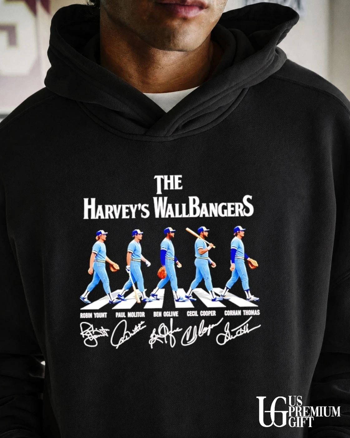 The Harvey’s Wallbangers Milwaukee Brewers Legends abbey road signature shirt
