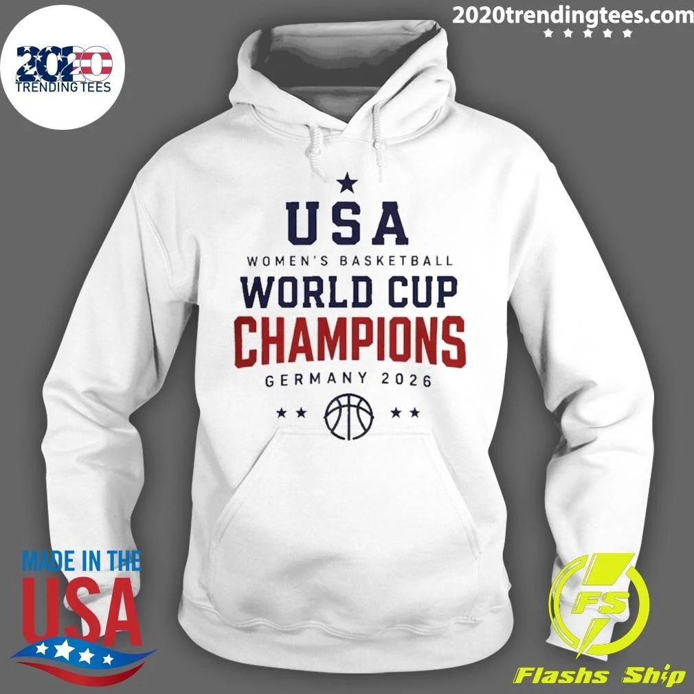 Usa Women’s Basketball World Cup Champions Germany 2026 Shirt
