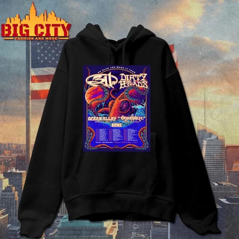 311 Band x Dirty Heads Summer Co Headlining The So Glad You Made It Tour 2026 Schedule Tour Dates Poster Shirt