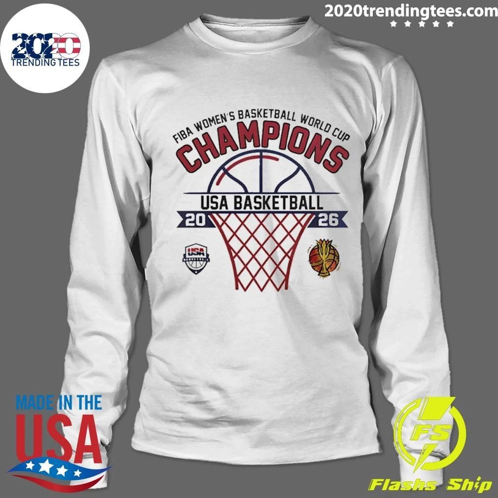 Usa Basketball Fiba Women’s Basketball World Cup Champions 2026 Shirt