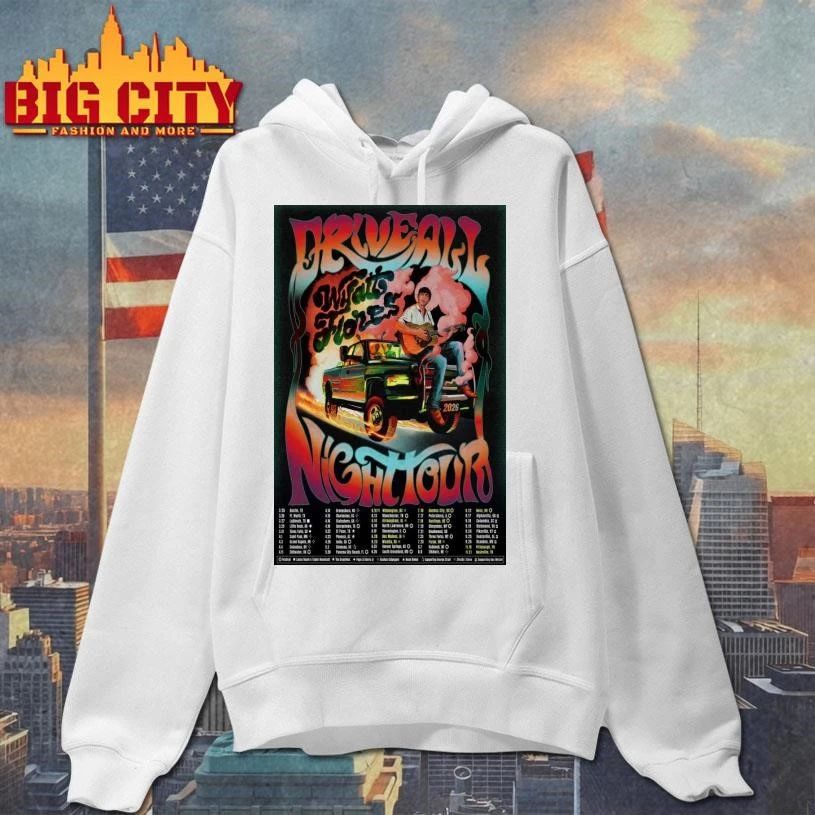 Wyatt Flores The Drive All Night Tour 2026 Poster Shirt