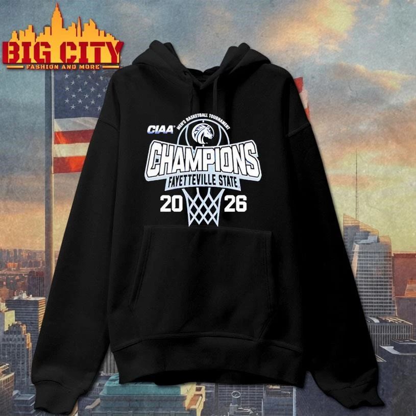 Fayetteville State Men’s Basketball 2026 CIAA Tournament Champions Shirt