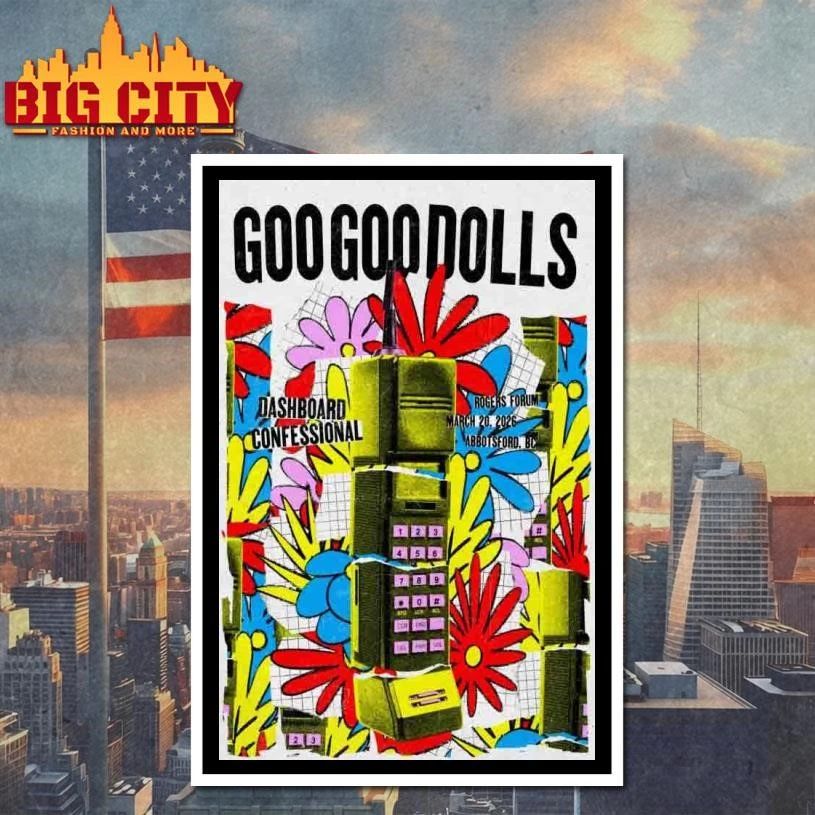 The Goo Goo Dolls March 20 2026 In Abbotsford BC Tour Poster Shirt