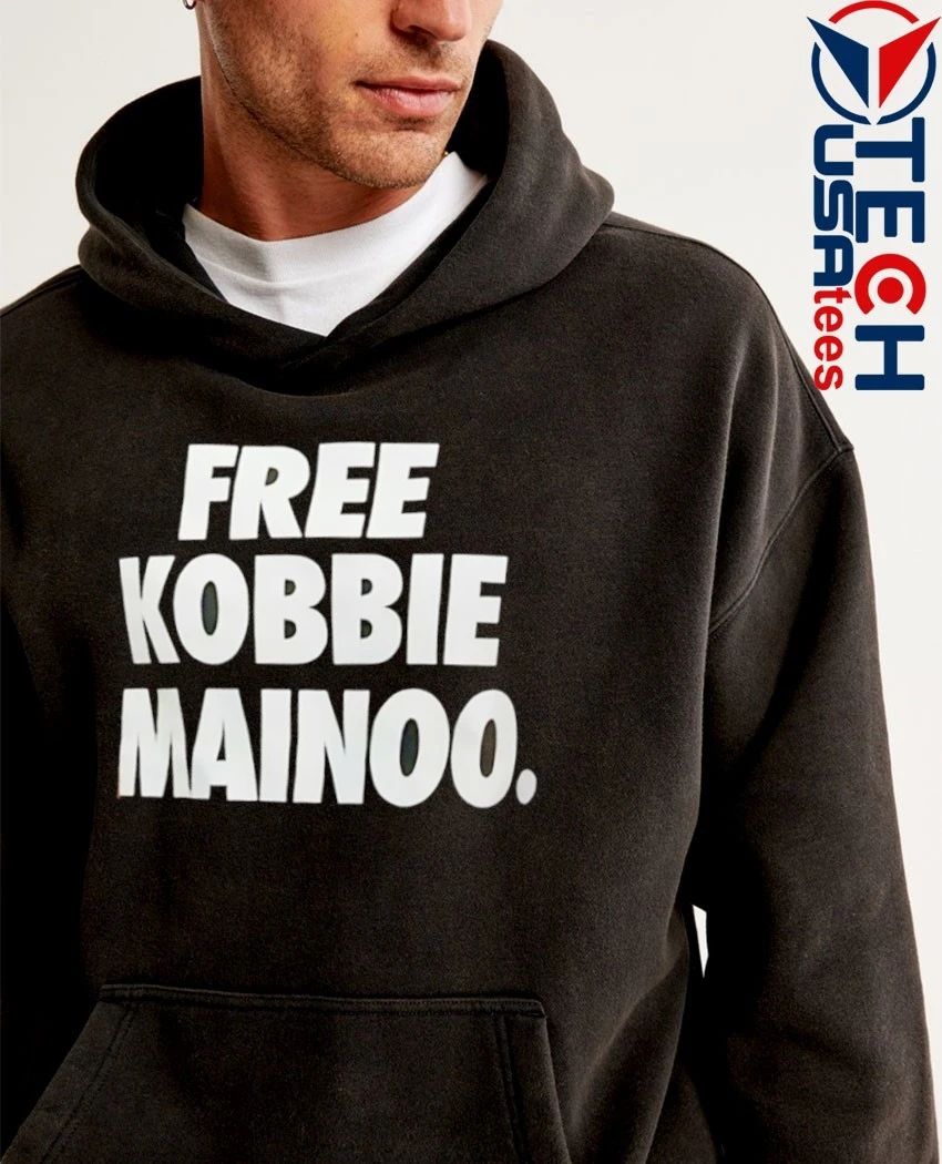 Kobbie Mainoo wearing Free Kobbie Mainoo shirt