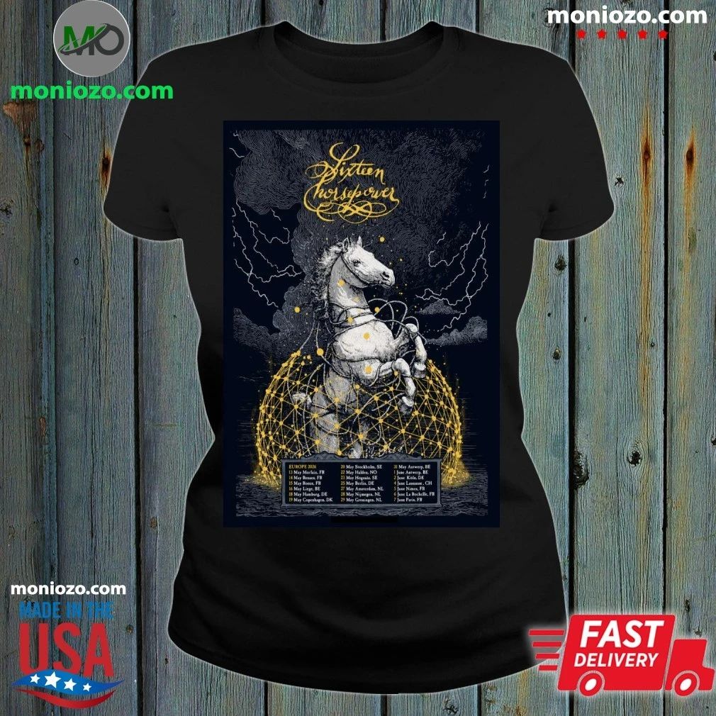Original Sixteen Horsepower Poster Europe 2026 Tour Shirt
