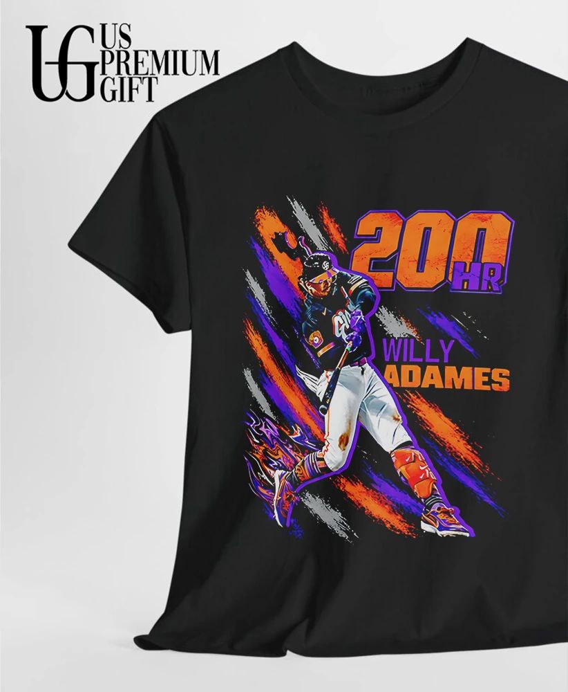 Willy Adames San Francisco Giants Baseball 200 Home Run shirt